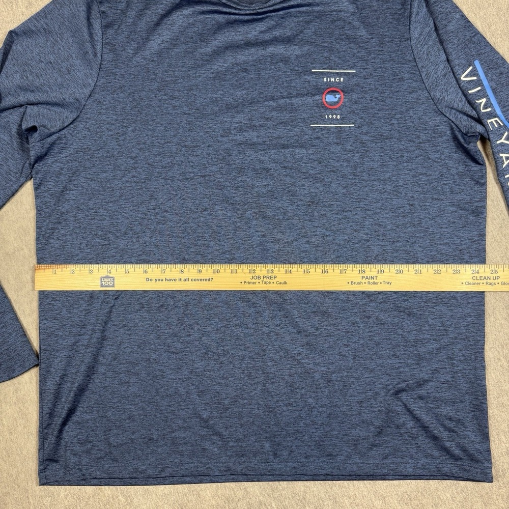 VINEYARD VINES  Performance Men's USA Hockey Long Sleeve Blue Shirt Size XL - Picture 5 of 7